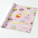 Search for food design wrapping paper Cupcakes