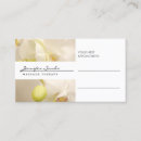 Search for massage therapy appointment cards Nature