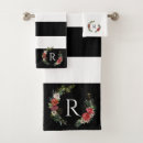 Search for black and white christmas bath towels Modern