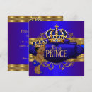 Recherche de royal blue gold baby shower invitations C'est un prince