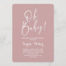 Search for modern baby girl shower invitations Minimalist