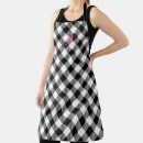 Search for country kitchen aprons Black and white