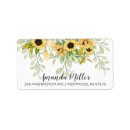 Search for sunflower bridal shower return address labels Floral