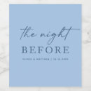 Search for night labels The night before