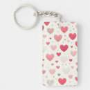 Search for colourful hearts keychains White