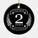Search for 2 year anniversary ornaments Married