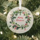 Search for holly wreath ornaments Festive