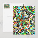 Search for abstract flowers postcards Colours