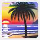Recherche de beach palm tree stickers Coucher de soleil