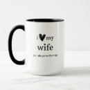 Search for i heart your text mugs Wife