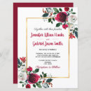 Search for rose gold and burgundy wedding invitations Marsala