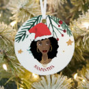 Search for african american santa ornaments Melanin