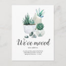 Recherche de cactus moving announcement cards Verdure