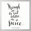 Search for though she be but little posters Quotes
