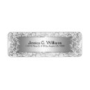 Search for silver damask return address labels Damasks