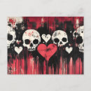 Search for goth heart postcards Skull
