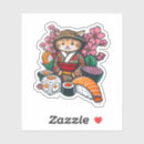 Search for samurai cat stickers Kawaii