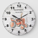 Recherche de tracteur rouge horloges Rustique