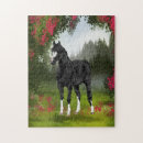 Recherche de cheval noir puzzles Arabe