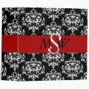Recherche de damassé rouge bureau fournitures Monogramme