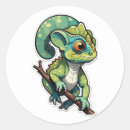 Search for chameleon stickers Green