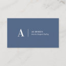 Recherche de initiales personnelles cartes visite Simple