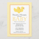 Search for yellow duck baby shower invitations Cute