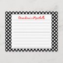 Recherche de points de polka cartes postales Noir