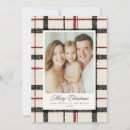 Search for red and black plaid christmas cards Classic