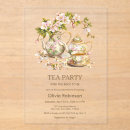 Search for square tea 5x7 invitations Time for tea
