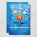 Search for campout birthday invitations Bonfire
