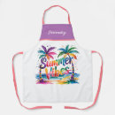 Search for beach party aprons Palm trees