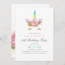 Search for pastel unicorn birthday invitations Unicorns