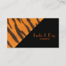 Search for tiger pattern business cards Stylish