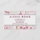 Search for cherry blossoms business cards Salon