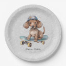 Recherche de dachshund paper plates Mignon
