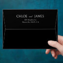 Search for black wedding envelopes Typography