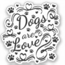 Search for people love stickers Typography