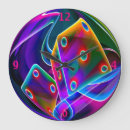 Recherche de néon horloges Arc en ciel