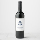 Search for nautical wine labels Navy blue and white