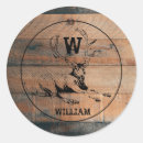 Search for deer in woods stickers Hunting