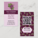 Recherche de raisins rouges cartes visite Fruit