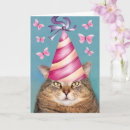 Search for cat and butterfly birthday cards Kitten