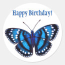 Search for blue happy birthday stickers Butterfly