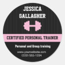 Recherche de haltères autocollants Entraîneur