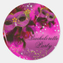 Search for feather mask masquerade party stickers Pink