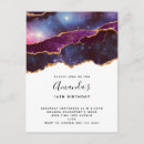 Search for blue and purple birthday invitations Galaxy
