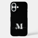 Recherche de argent et noir iphone coques Monogramme