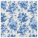 Search for blue and white floral fabric Vintage botanical