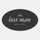 Search for best man wedding stickers Black and white